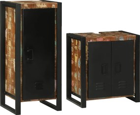 vidaXL Σετ Επίπλων Μπάνιου 2 τμχ. Πολύχρωμο 55 x 35 x 60 εκ.
