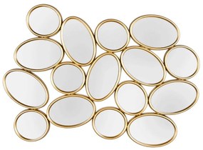 Καθρέπτης Τοίχου Madita 2120179 90x61cm Gold Mirrors & More Plastic, Glass