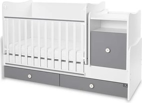 BED TREND PLUS NEW 70/160 WHITE/STONE GREY