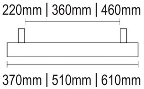 Λαβή Εξώθυρας Vio DP 04.6500 ΜΠΡΟΝΖΕ - 04.6500/220.Τ8