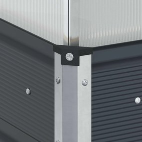 vidaXL Γλάστρα Ανθρακί 100 x 100 x 77 cm Επικαλυμμένος Χάλυβας