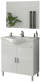 Bathroom Set LUNA 80 SLIM Λευκό