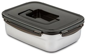 Φαγητοδοχείο Acer 10-002-005 25,7x18,9x8cm 2500ml Inox-Black Nava Stainless Steel