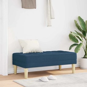 vidaXL παγκάκι Μπλε 113 x 57 x 39 εκ. ύφασμα