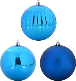 vidaXL Σετ Μπάλλες Χριστουγέννων XL 9 pcs Μπλε Πλαστικό