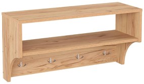 Κρεμάστρα Crosta pakoworld σε oak απόχρωση 80x28x40εκ