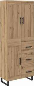 vidaXL Highboard Artisan Oak 69,5 x 34 x 180 εκ. Επεξεργασμένο ξύλο