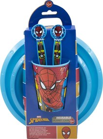 Παιδικό Σετ Σκεύη Spider-Man CZ11313 Πλαστική ύλη (5 Τεμάχια)