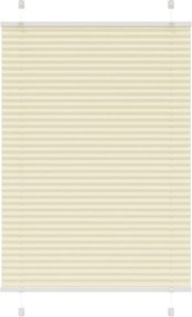 vidaXL Πλισέ περσίδα Κρέμα 95x150 cm Πλάτος υφάσματος 94,4 cm