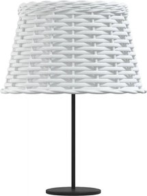 vidaXL Καπέλο Φωτιστικού Λευκό Ø38x23 εκ. από Wicker