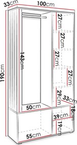 Γκαρνταρόμπα Milo-Leuko-Mauro