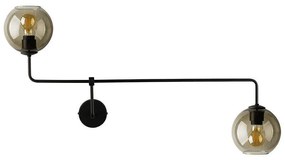 Φωτιστικό Τοίχου Monaco II 9362 Black Nowodvorski Metal, Glass