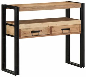 vidaXL Τραπέζι κονσόλας Καφέ 90 x 33 x 75 εκ Μασίφ ξύλο ακακίας