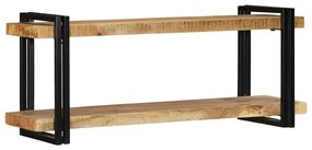Ράφι τοίχου 110x33x45 cm Στερεό ακατέργαστο ξύλο Mango - Καφέ