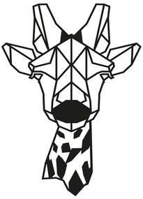 Διακοσμητικό Τοίχου Giraffe 891TNL1172 33x50cm Black Wallity Metal