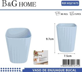 Θήκες οδοντόβουρτσας πλαστικές σε σετ 5Χ - Light Blue - 21675