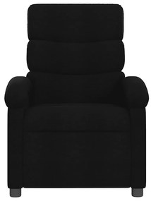vidaXL Πολυθρόνα Ανακλινόμενη Μαύρη Υφασμάτινη