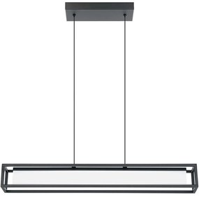 Φωτιστικό Οροφής - Ράγα Gualajo 39629 89x11x201cm Dim Led 3850lm 31,3W 3000K Black Eglo Ατσάλι,Πλαστικό