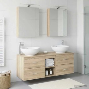 vidaXL Σετ Επίπλων Μπάνιου 5 pcs Sonoma Δρυς