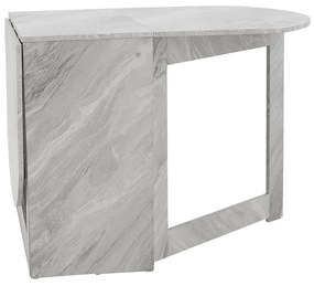 Τραπέζι Nadine pakoworld πολυμορφικό-επεκτεινόμενο χρώμα λευκό μαρμάρου 160x80x76.5εκ - Μελαμίνη - 049-000060