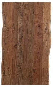 Artekko Maokai Τραπέζι Σαλονιού με Χ Πόδια Ξύλινο Μελί Απόχρωση (115x67x45)cm