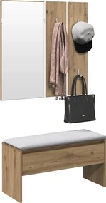 vidaXL σετ επίπλων διαδρόμου Artisan Oak Engineered Wood