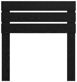 vidaXL Κεφαλάρι Μαύρη Οξυά 80 cm Επεξεργασμένο ξύλο