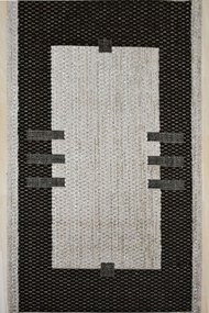 Χαλί Dokuteks 2010 Beige-Black 80X150cm