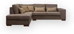 Emilio 2 Γωνιακός καναπές, καφέ 300x220x91cm -Αριστερή γωνία -EMIL100