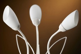 Επιτραπέζιο Φωτιστικό Gloriosa Φ35cm Γκρι με Οπάλ Γυαλί