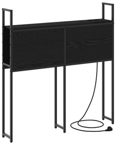 vidaXL Κεφαλάρι Αποθήκης Μαύρη δρυς 75 cm Επεξεργασμένο ξύλο