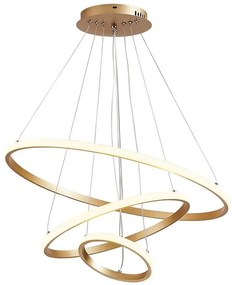 POWERTECH LED φωτιστικό οροφής HLL-0078, 44W, 4000K, 60x60cm, χρυσό