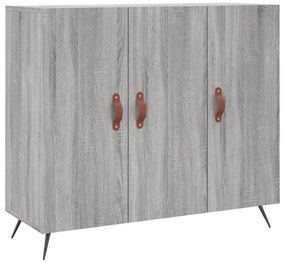 vidaXL Ντουλάπι Γκρι Sonoma 90 x 34 x 80 εκ. από Επεξεργασμένο Ξύλο