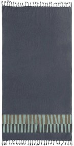 Πετσέτα Θαλάσσης - Παρεό Pestemal 23 Anthracite Guy Laroche Θαλάσσης 90x170cm 100% Βαμβάκι