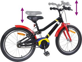 vidaXL Παιδικό Ποδήλατο 18 ίντσες για 5-7 ετών Μπλε Λευκό