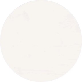 vidaXL Επιφάνεια Τραπεζιού Στρογγυλή Λευκή Ø50x3 εκ. Μασίφ Ξύλο Πεύκου