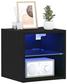 vidaXL Ντουλάπι TV 2 pcs Μαύρο 30 x 28.5 x 30 εκ. Επεξεργασμένο ξύλο