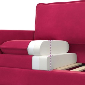 vidaXL Σετ Καναπέ 2 pcs Κόκκινο Βελούδο