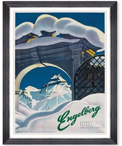 Κάδρο Engelberg Poster FA13453 50x70cm Multi MindTheGap Vertical Wood, Glass