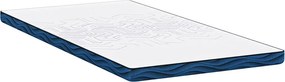 vidaXL Στρώμα επικάλυψης Λευκό 100 x 200 cm Ζακάρ ύφασμα