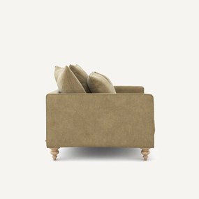 Καναπές 2 θέσεων από βελούδο stonewashed, Lazare