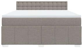 ΚΡΕΒΑΤΙ BOXSPRING ΜΕ ΣΤΡΩΜΑ TAUPE 180X200 ΕΚ. ΥΦΑΣΜΑΤΙΝΟ 3287165