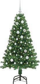 vidaXL Τεχνητό Χριστουγεννιάτικο Δέντρο με 150 LED Πράσινο 150 cm
