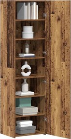 vidaXL Highboard 2 pcs Παλιό ξύλο 50 x 42,5 x 185 εκ.