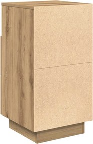 vidaXL Κομοδίνο με 2 συρτάρια Αρτισιανή Δρυς 36x36x68 εκ.
