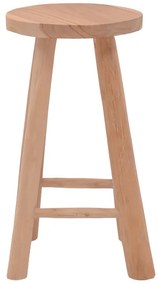Σκαμπό Charloce  teak ξύλο σε φυσική απόχρωση Φ35x62εκ