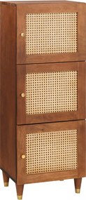 vidaXL Ψηλή Πολυθρόνα Καφέ 40 x 33,5 x 110 εκ Στερεό ξύλο μάνγκο