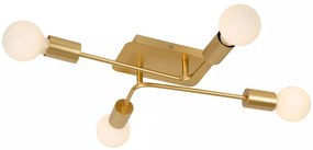 Φωτιστικό Οροφής Lucide 21118-04-02 LESTER Χρυσό Χρώμα (Gold Coloured)