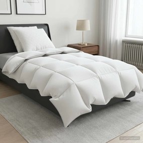 vidaXL Σετ πάπλωμα 90% χήνας FULDA 3 τμχ. 135 x 220 εκ. Χειμώνας Λευκό