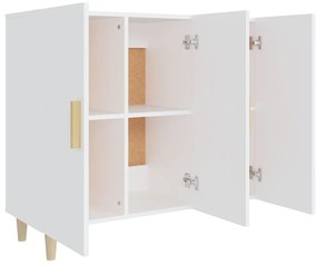 vidaXL Μπουφές Λευκός 90 x 34 x 80 εκ. από Επεξεργασμένο Ξύλο